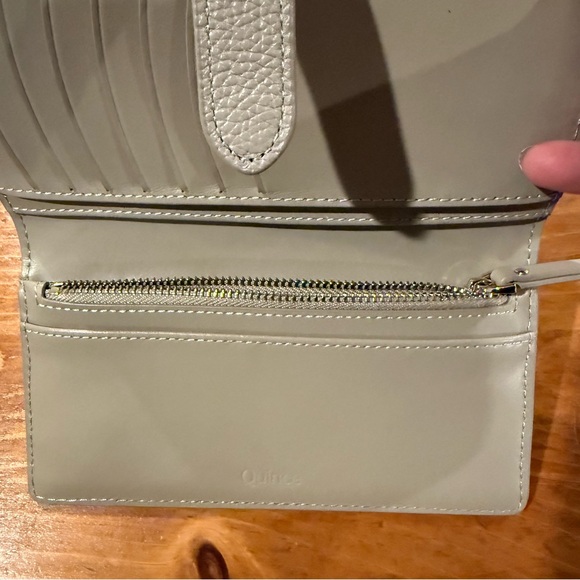 Quince Italian Leather Bifold 2-in-1 Wallet in Taupe - Picture 6 of 6
